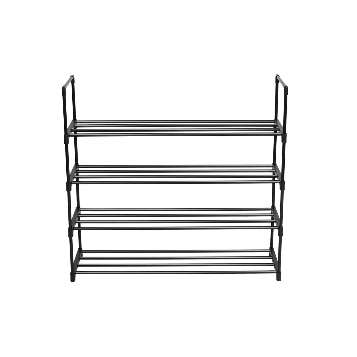 LASA 4 Tier Metal Tower 20 Pair Shoe Rack Storage Organiser Unit