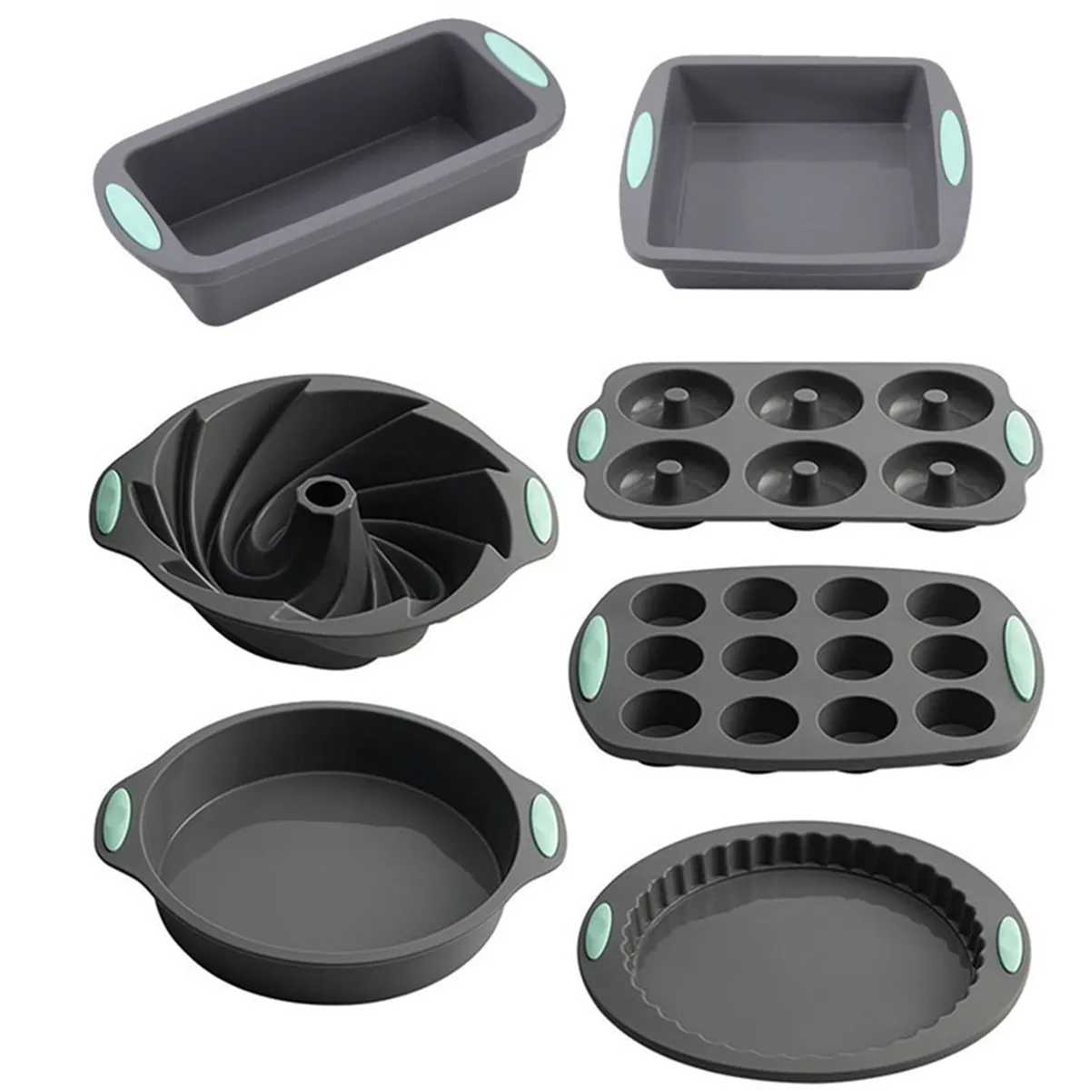 Silicone Bread Muffin Mold Heat-Resistant Oven Tray Non-Stick