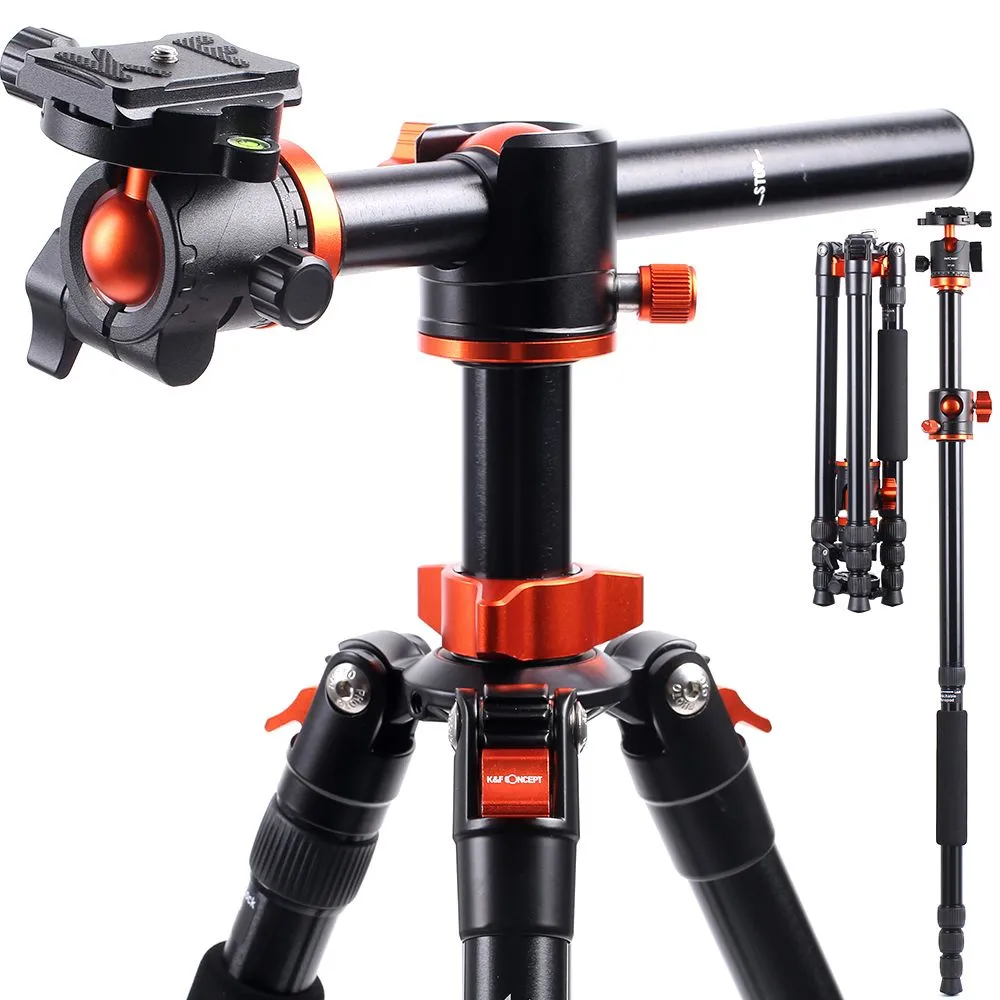 K&F Concept PRO Cross Arm Tripod with Monopod Conversion - KF09.090V1