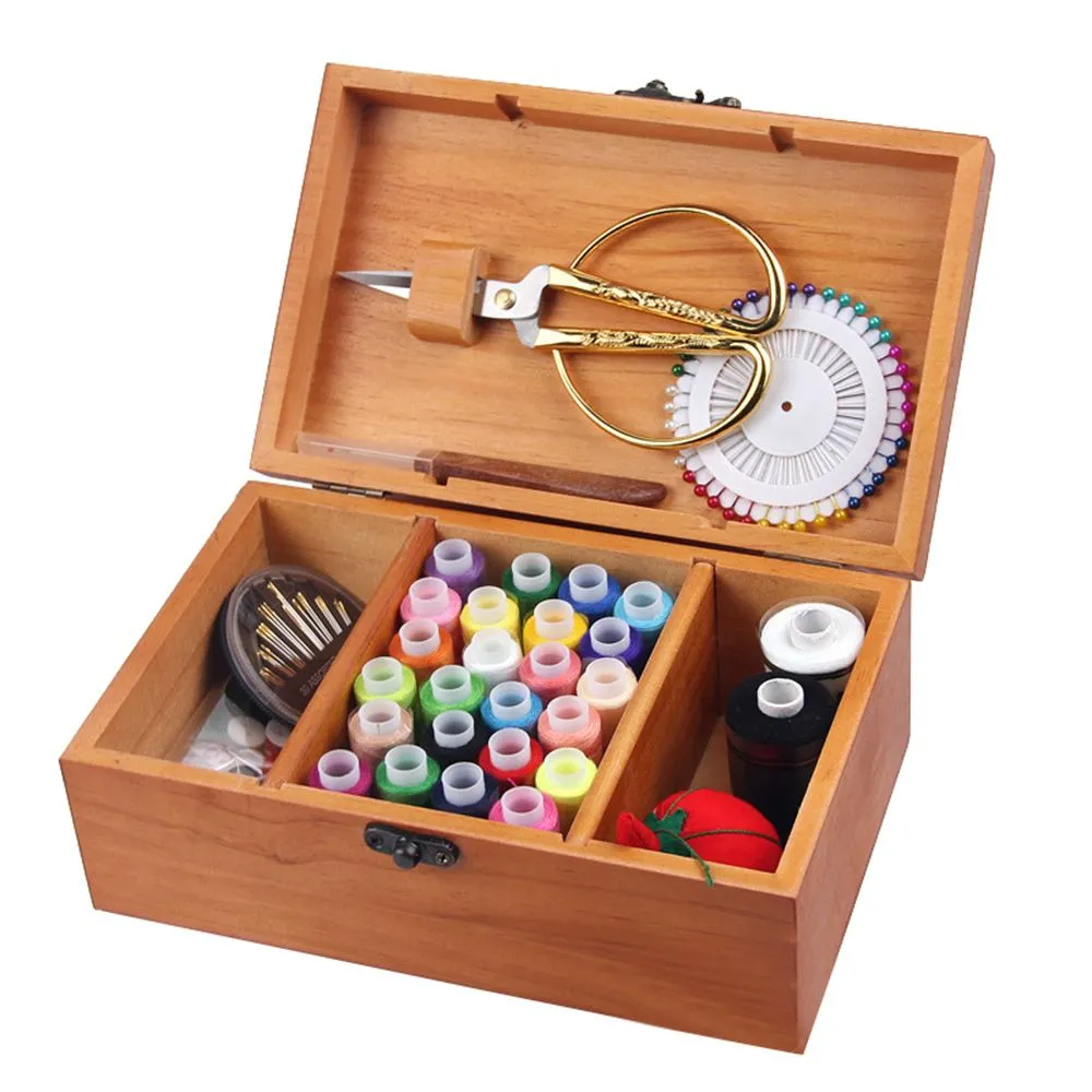 Wooden Vintage Sewing Accessories For DIY Sewing Crafts