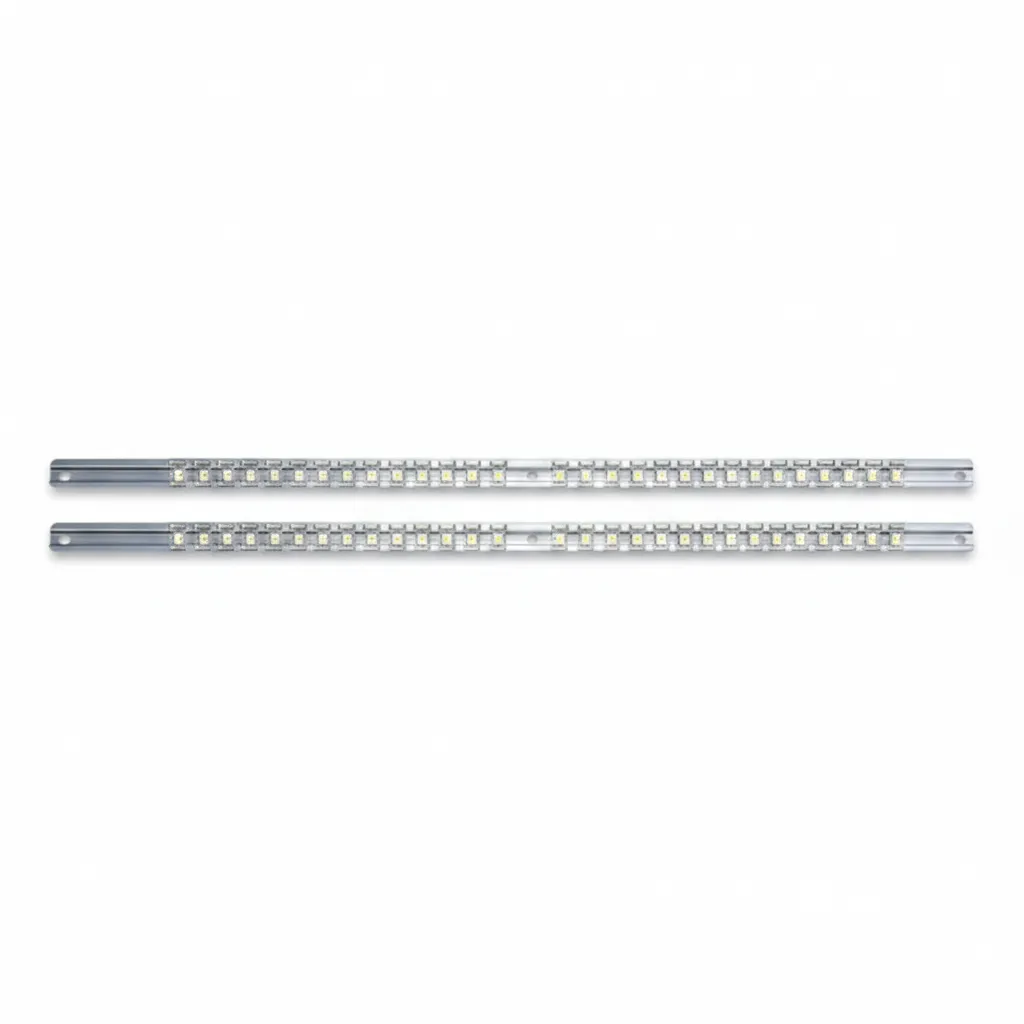 Force 1/4inch Drive Socket Rail - 12 Piece 200mm Organizer - 2 Pack