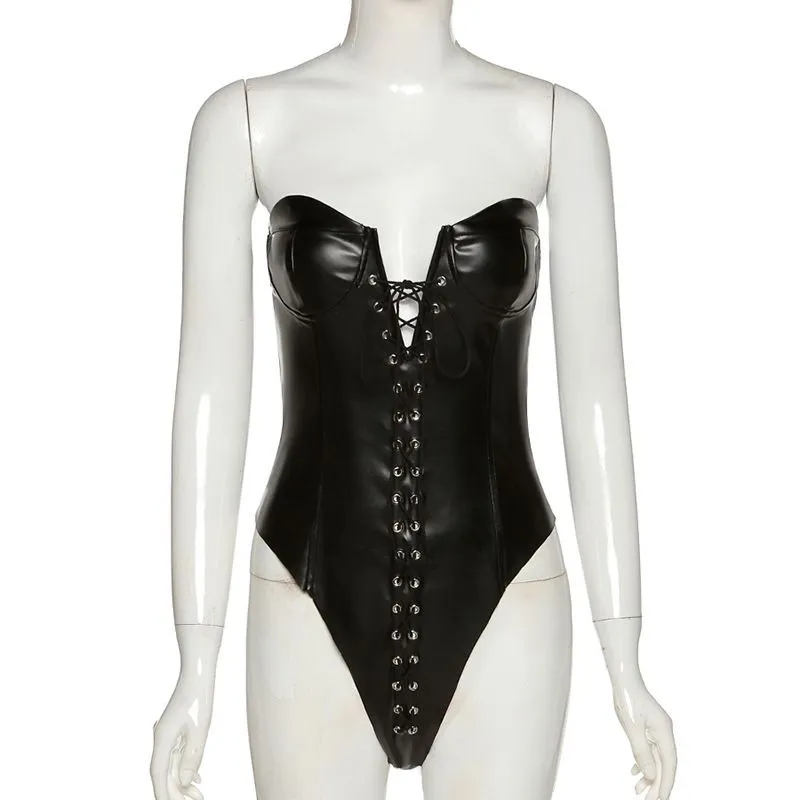 Strapless, backless, strapless, slim fit jumpsuit