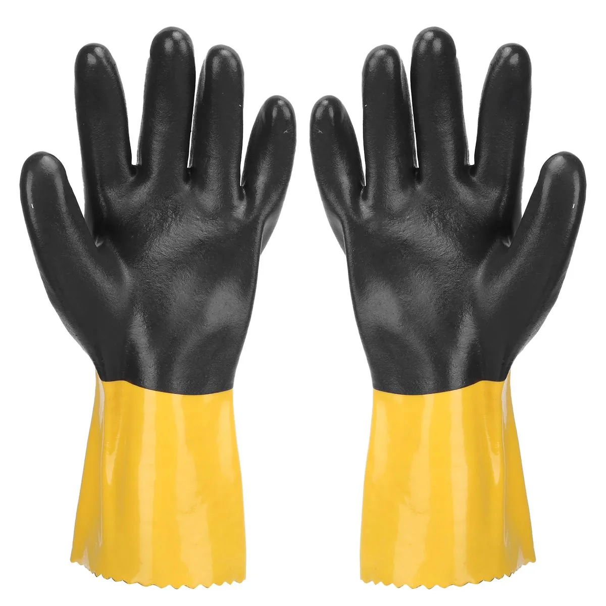 PVC Work Gloves for Chemical Industry, Acid Alkali Resistant