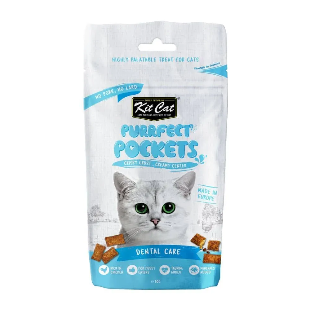 Kit Cat - Purrfect Pockets Dental Care Cat Treats 60g