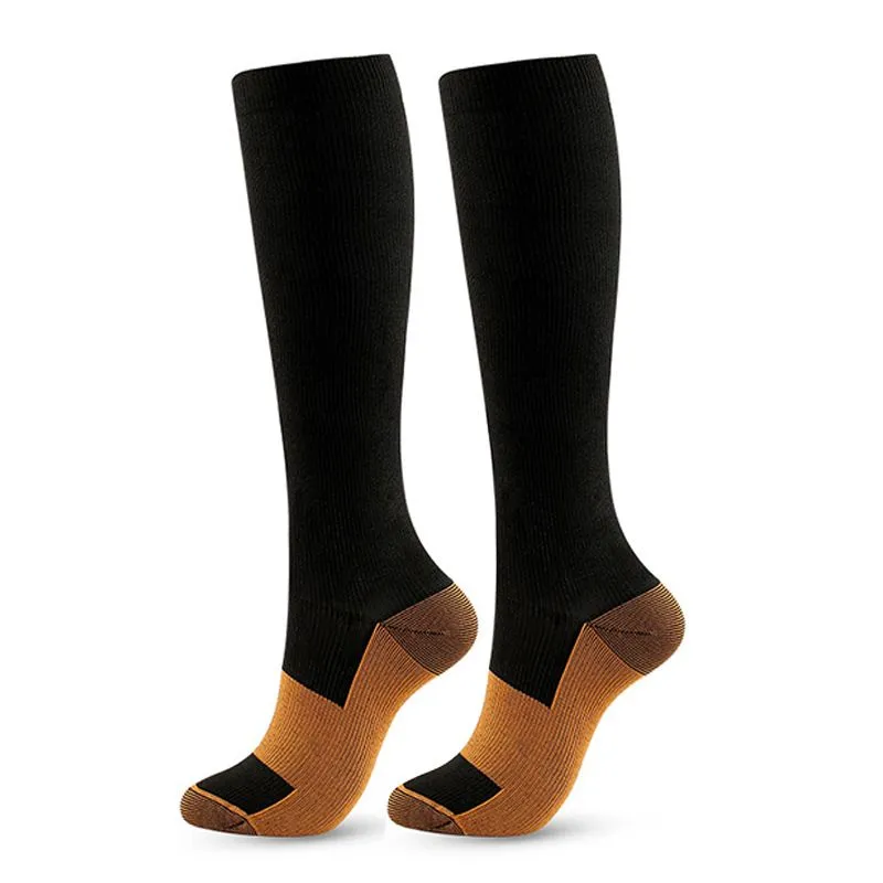 Long Tube Pressure Outdoor Sports Socks Black