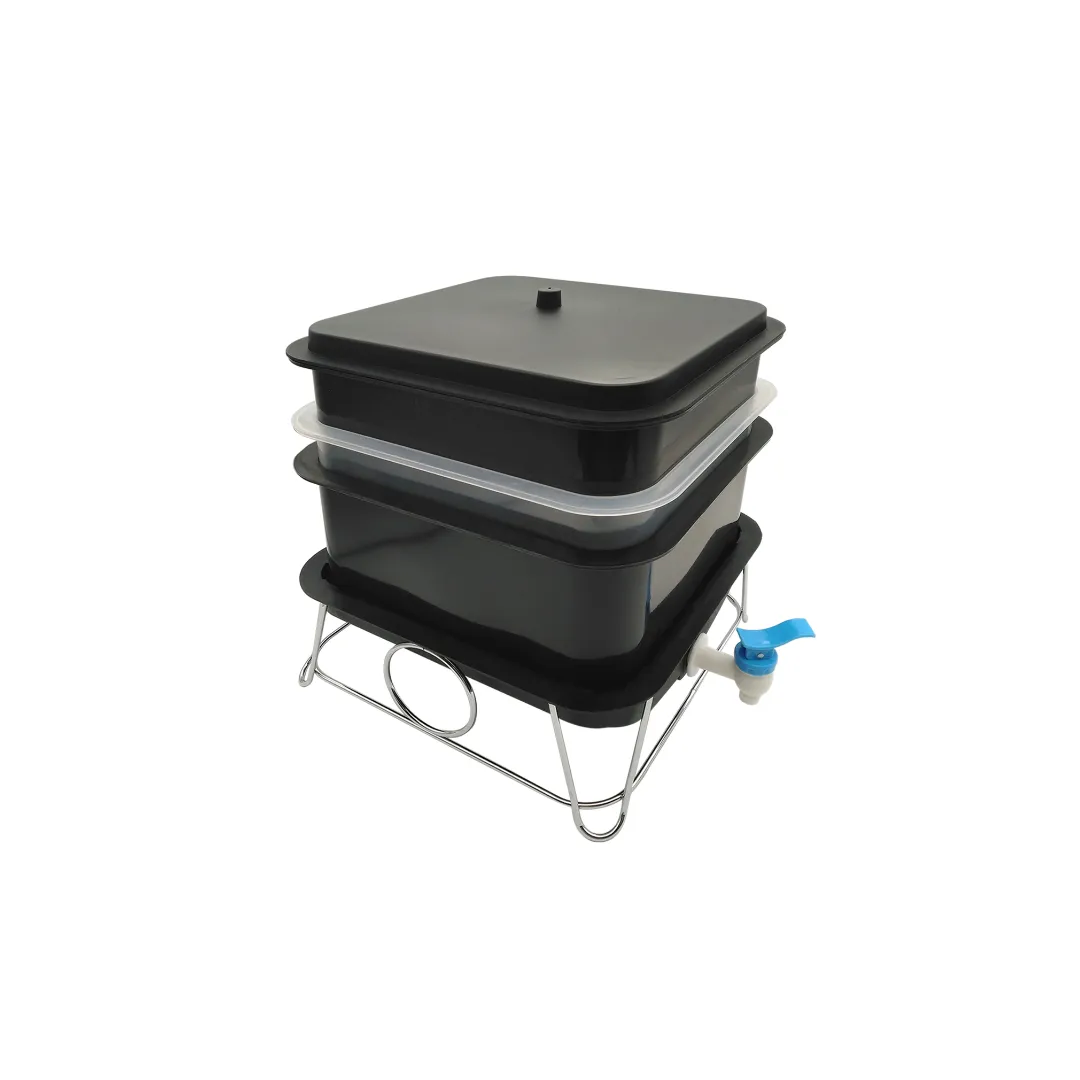 Worm Farm Indoor & Outdoor Composting System - 15L - Black