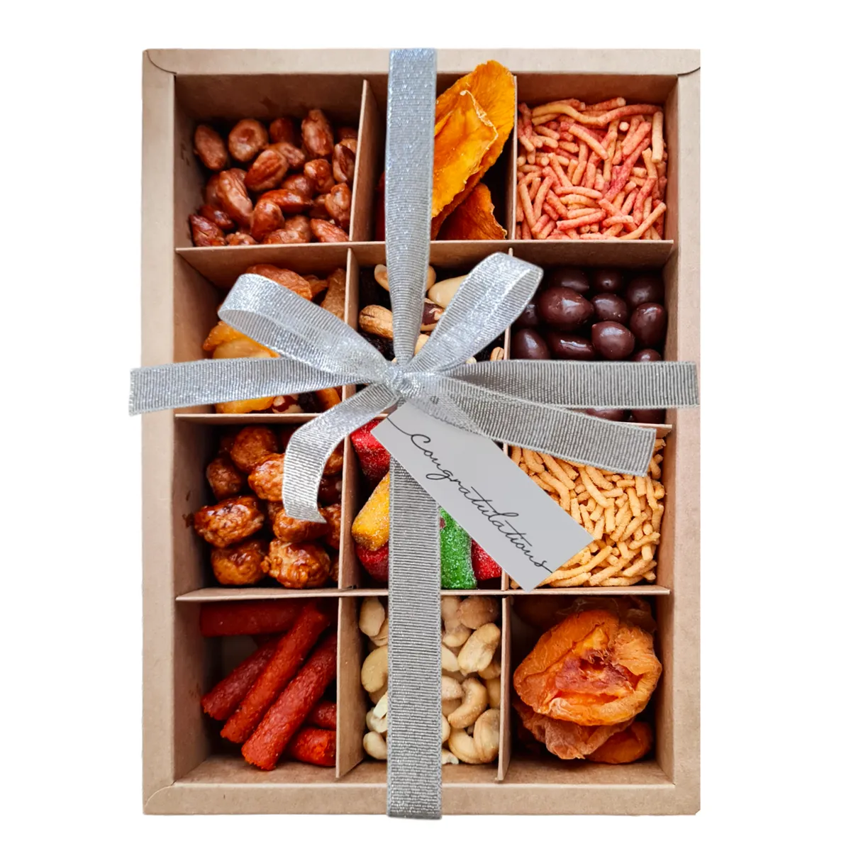 Congratulations Multisnack gift box - Congrat Silver