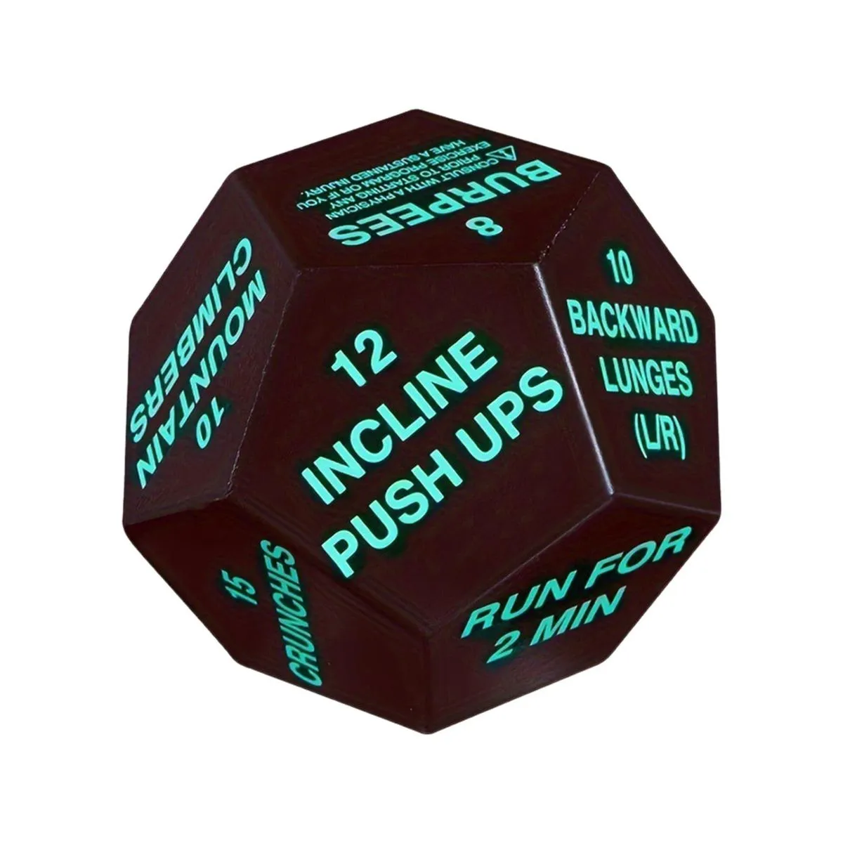 Fitness Challenge Dice Group Class Exercise Dice for Beginners Gym Men