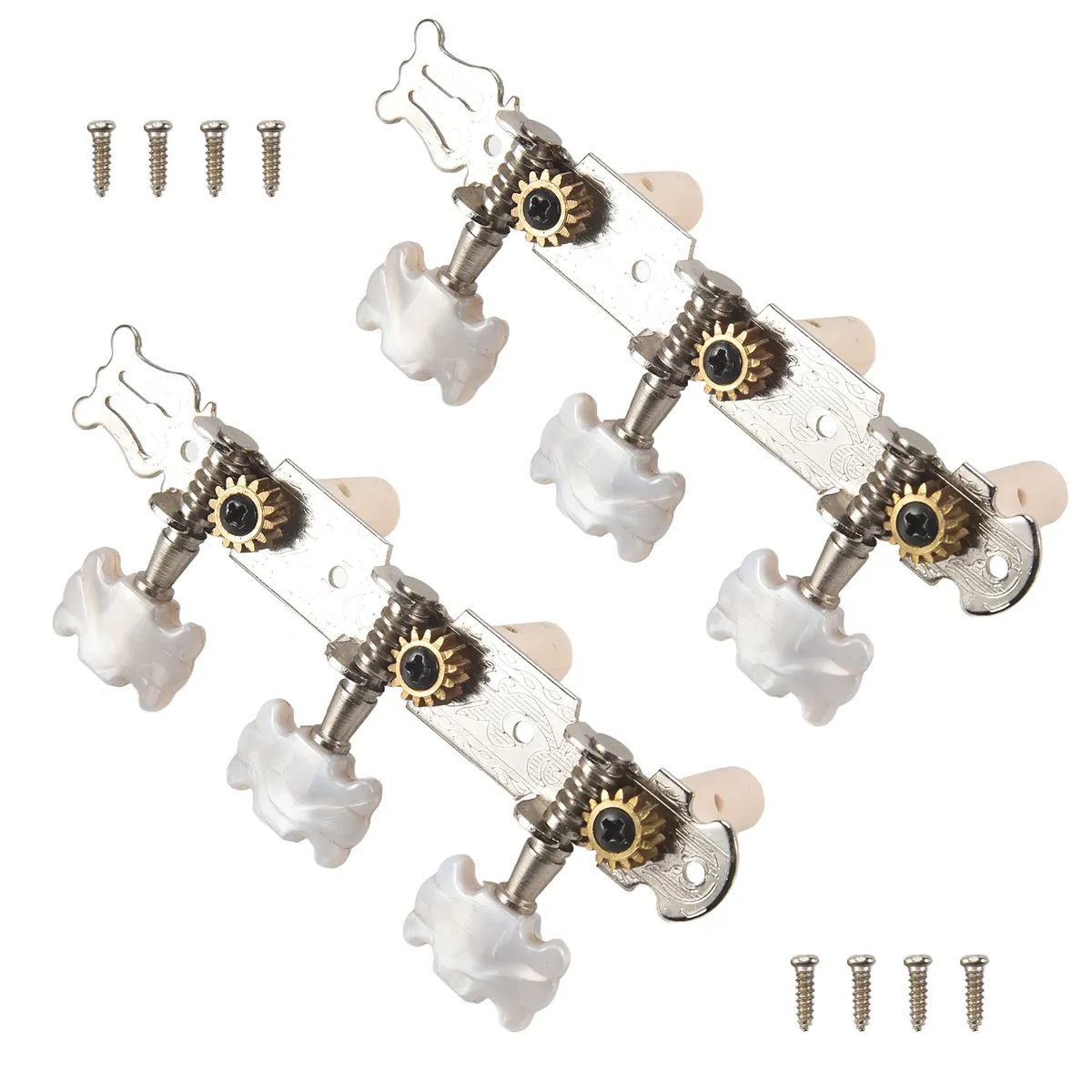 One Pair Guitar Tuning Pegs Machine Tuners White Machine Head