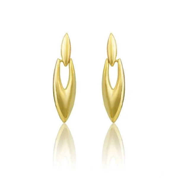 Statement Earrings for Women - Geometric Earrings Gold Drop Dangle Earrings - Gold