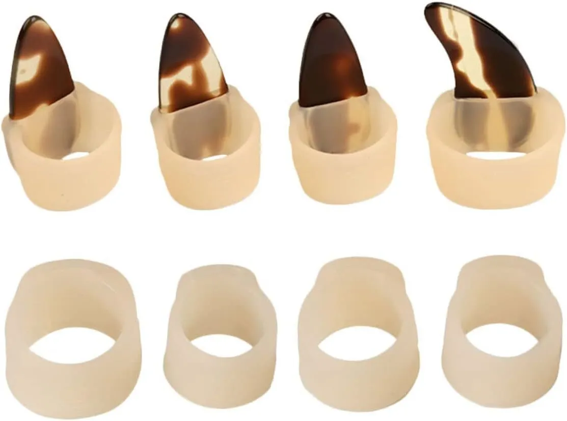 1set Guzheng Nail Protectors Finger Covers for Safe Playing Comfortable