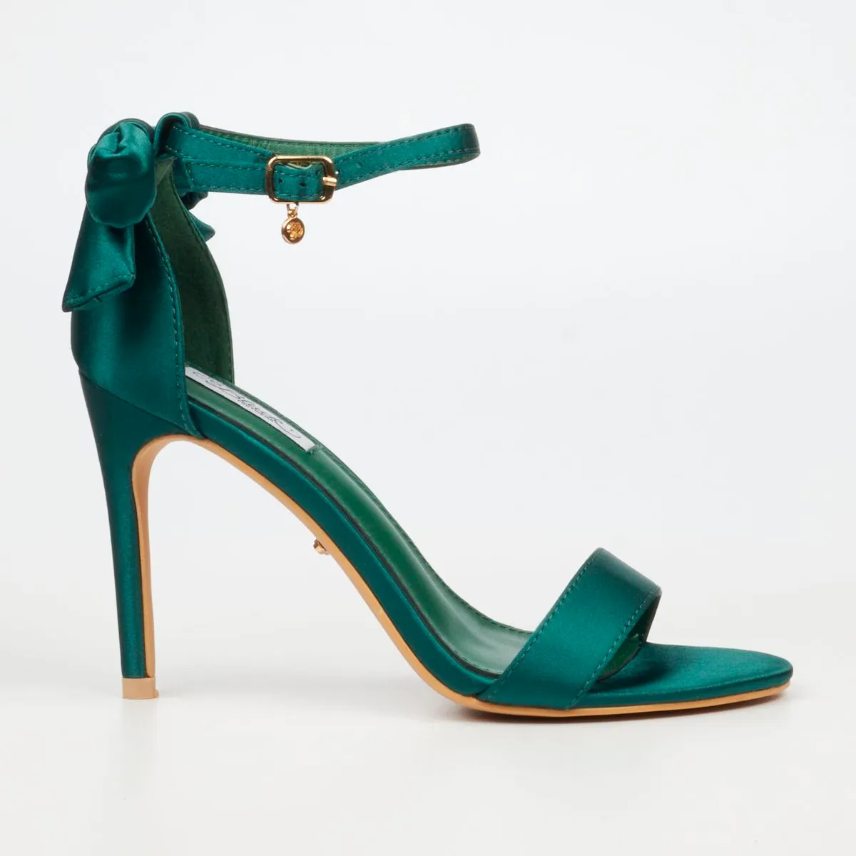 Miss Black Jazz 43 Women Satin High Heels - Green