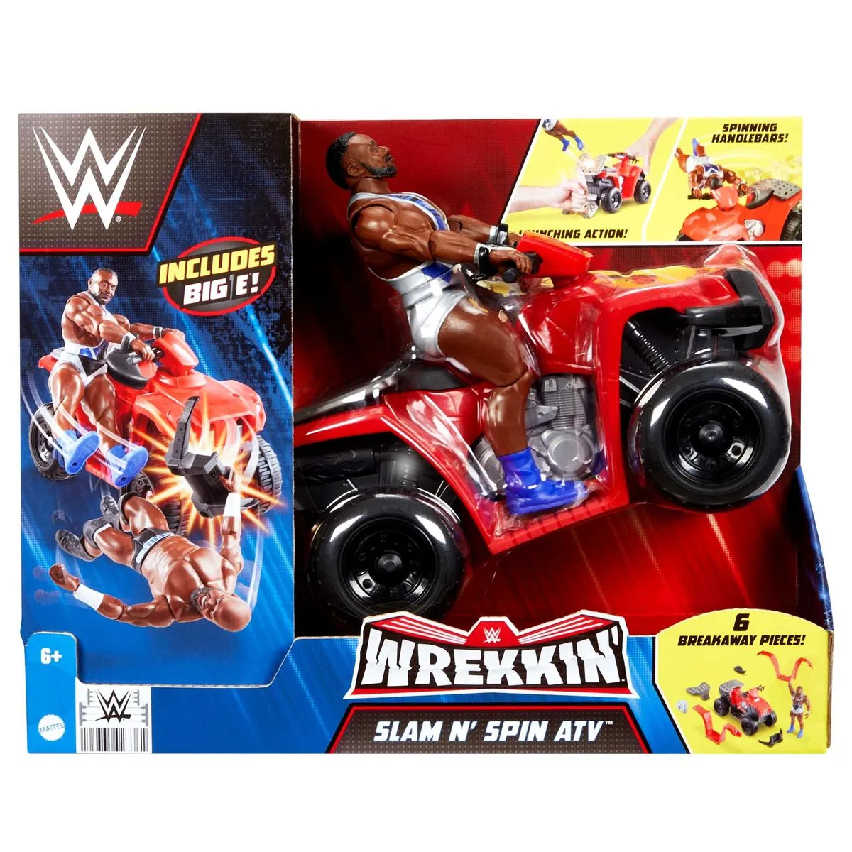 WWEWrekkin Slam ‘N Spin Atv Vehicle With Big E Action Figure