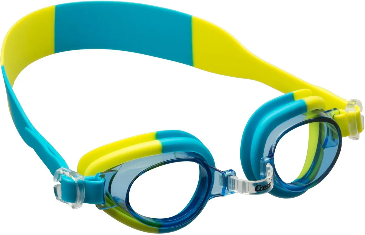 Cressi Starfish Kids Swim Goggles - 4 - 8 Years Anti-Fog UV Protection - Green