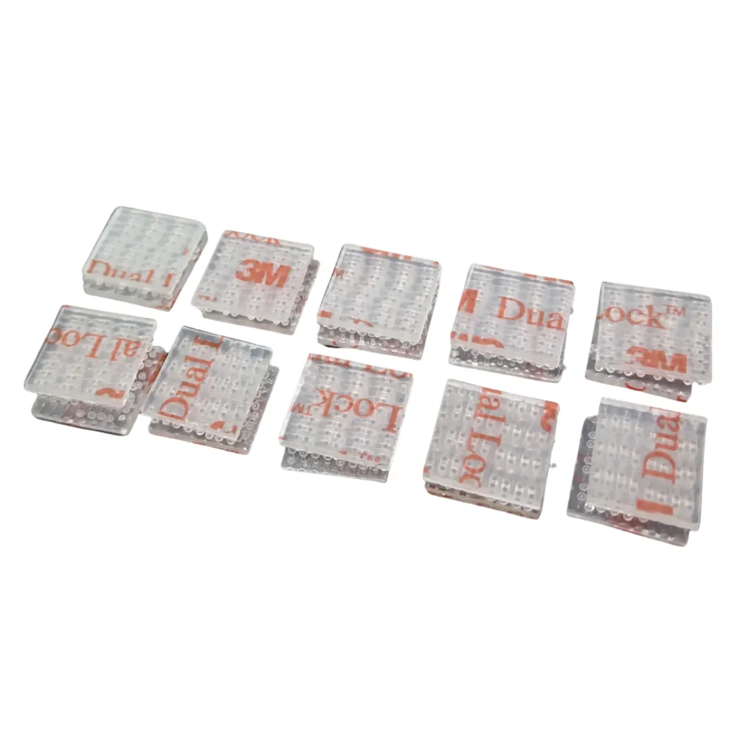 KR Dual Locks for Motorcycle Headlight Cover: 16x16mm (10-Piece)
