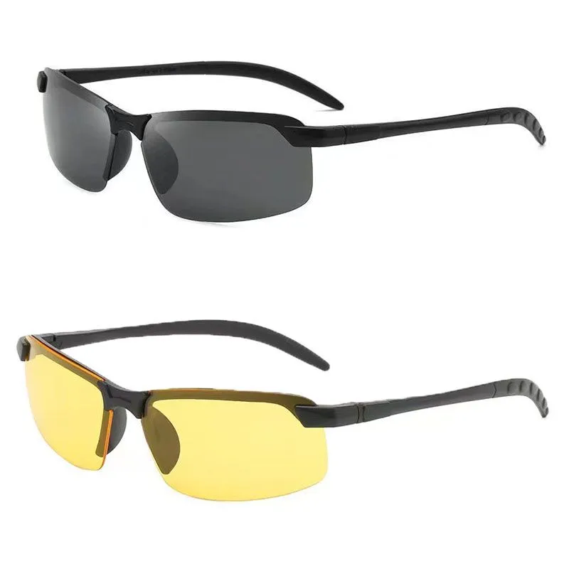 Day and night dual-purpose sports cycling glasses with night vision lenses