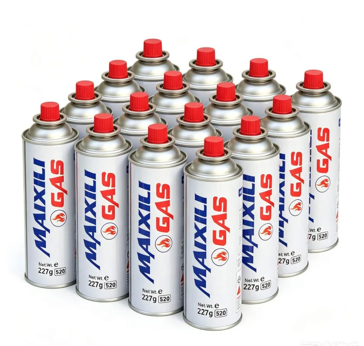 Maixili GAS Camping Gas Butane Canisters 227g - Pack of 16