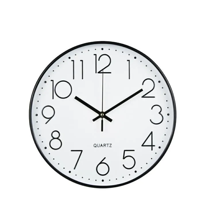 YAS Mordern Round Battery Powered Wall Clock