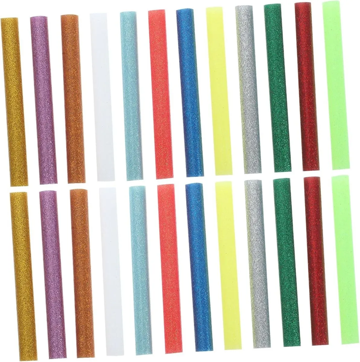 36pcs Colored Hot Melt Glue Sticks for Crafts Strong Adhesion Supplies