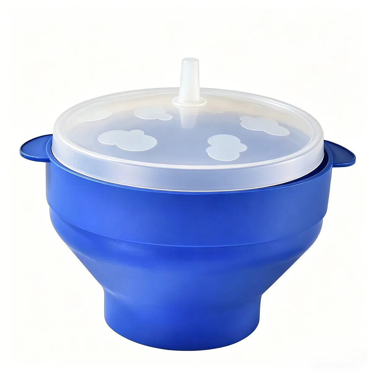 Collapsible Microwaveable Silicone Popcorn Bowls