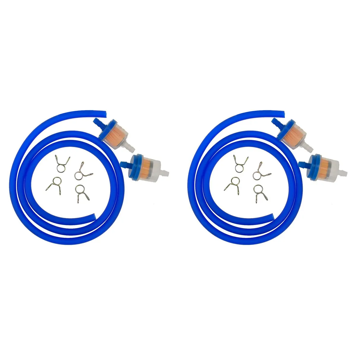 Gas Fuel Filter Hose with Clips for Chinese Gy6 Compatible with Universal