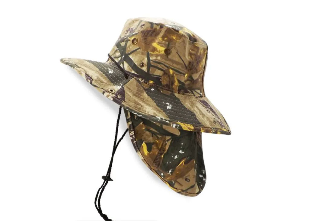 Bonnie bush with neck flaps -Shade Hat - Brown