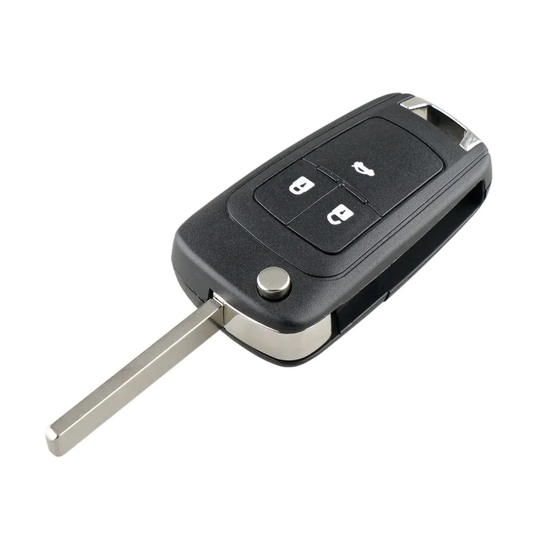Replacement 3 Buttons Car Key Case with Foldable Uncut Key for Opel