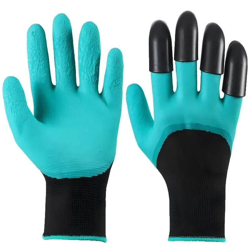 Gardening Gloves with Claws for Planting Anti-Puncture - Green