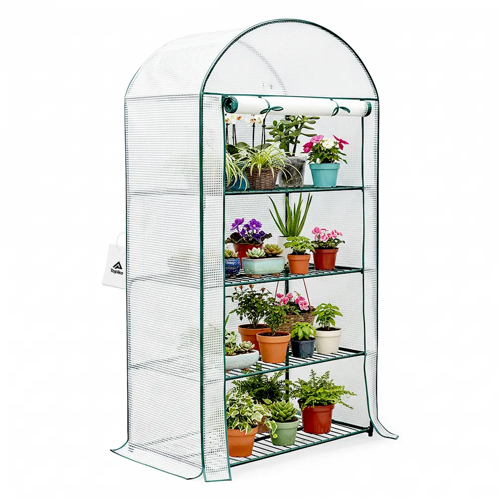 Topika Plant Greenhouse Mini Greenhouse 4 Tier Greenhouses For Outdoors