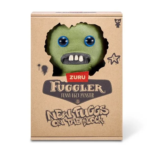Fuggler New Fuggs on the Block 9" Plush - Green with 4 Eyes