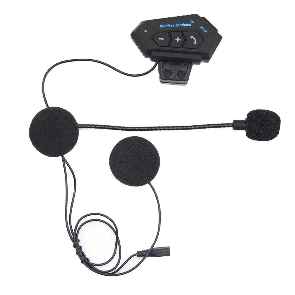 Wireless Motorcycle Helmet Headset: Bluetooth 5.3, Noise-Canceling