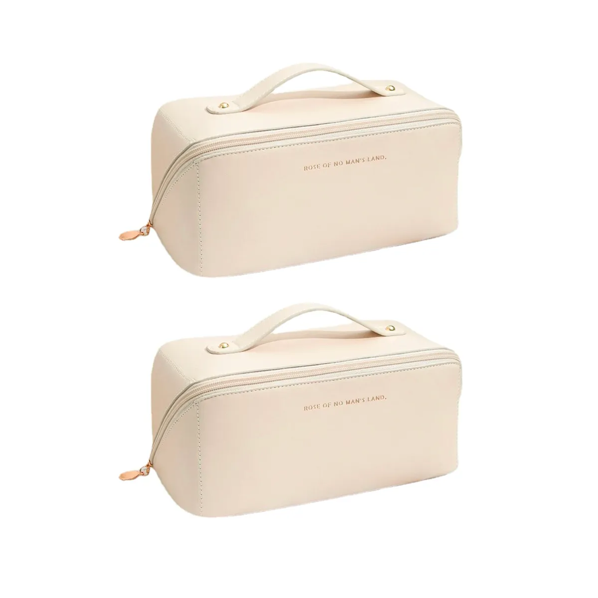 Set Of 2 Cloud Pillow Women's Travel Cosmetic Bag - Beige 