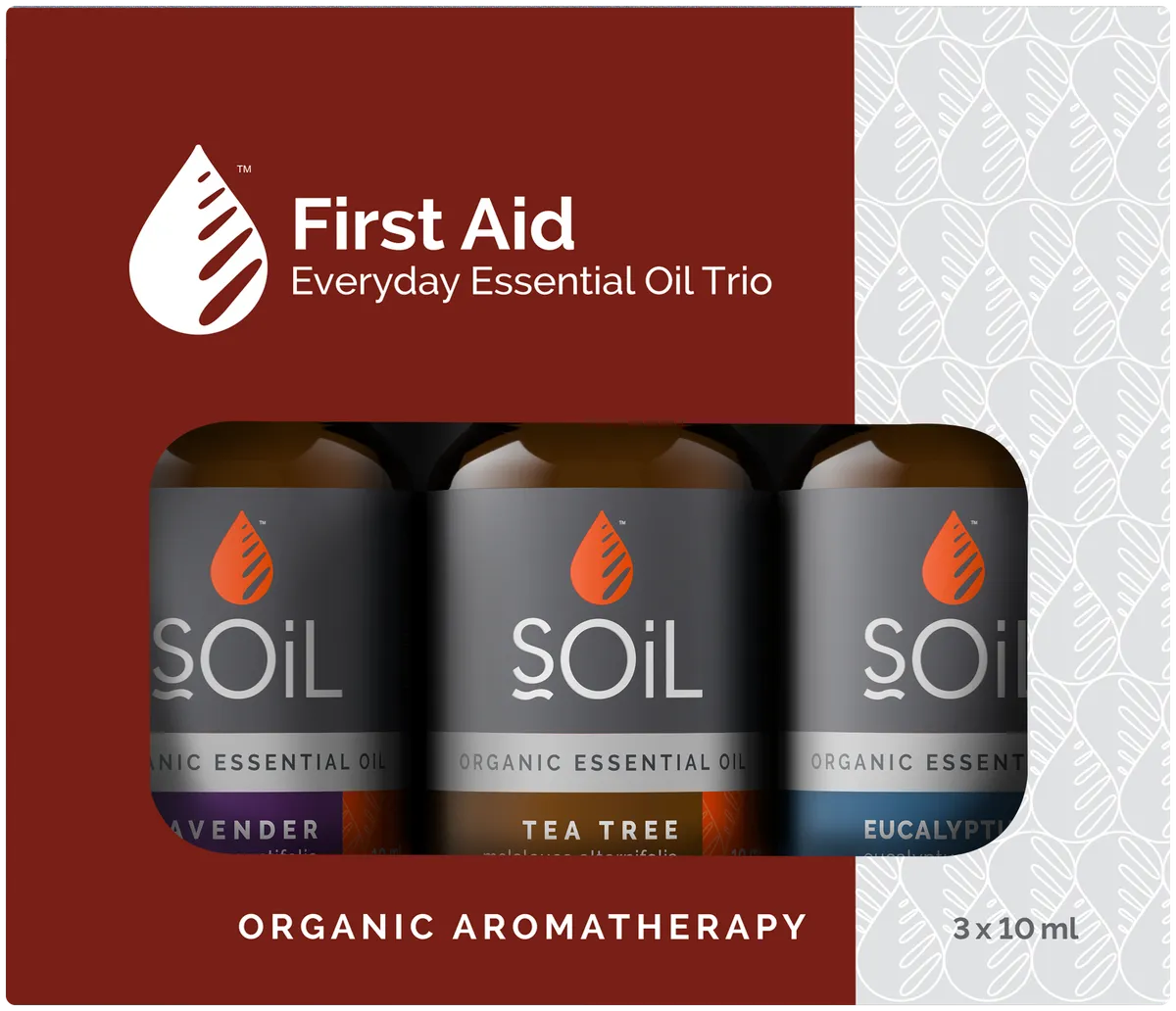 SOiL Organic First Aid Essential Oil Trio Box