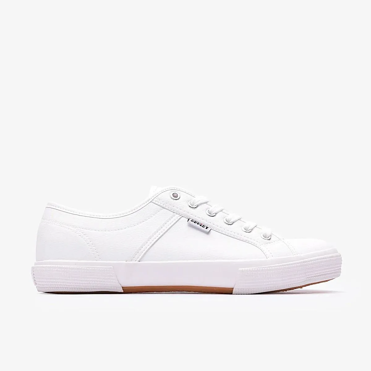 Mens Soviet Ayanda Low Cut PU Sneaker - White