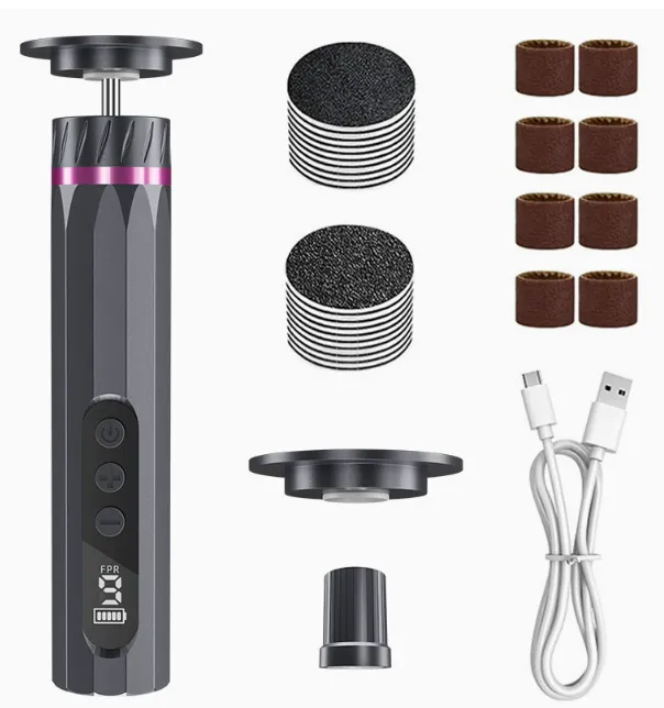 Rechargeable Foot Callus Remover, 9-Speed Electric Pedicure Sander