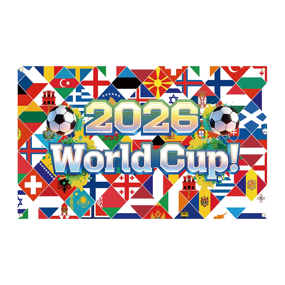 World Cup Banner 2026 International Flags Decorations Around The World Cup
