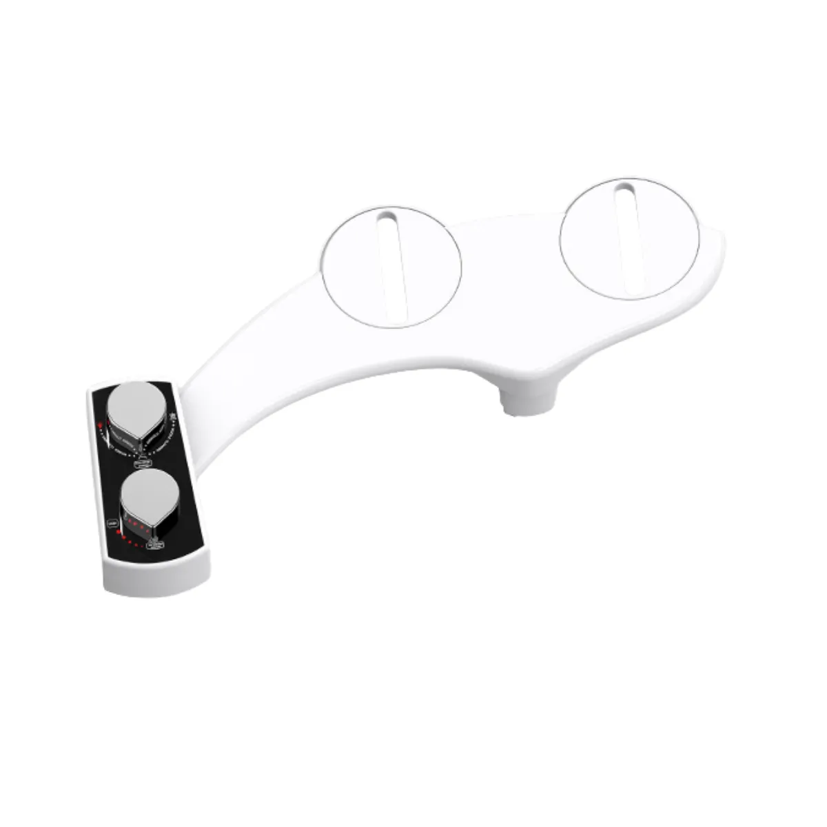 Non-Electric Dual Nozzle Bidet Attachment for Toilet