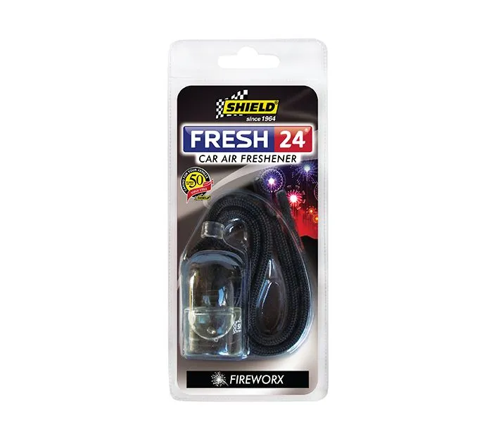 Shield Fresh 24 Air Freshener - Long-Lasting Car Fragrance (7 Variants) -  Fireworx