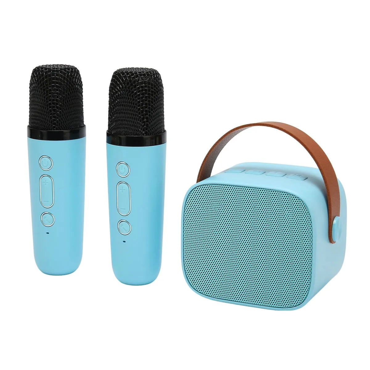 Karaoke Machine, 2 Mics, Blue