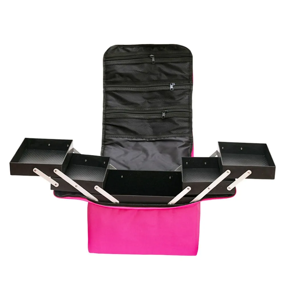 Portable Foldable Large Capacity Multi-Layer Clapboard Cosmetic Cases