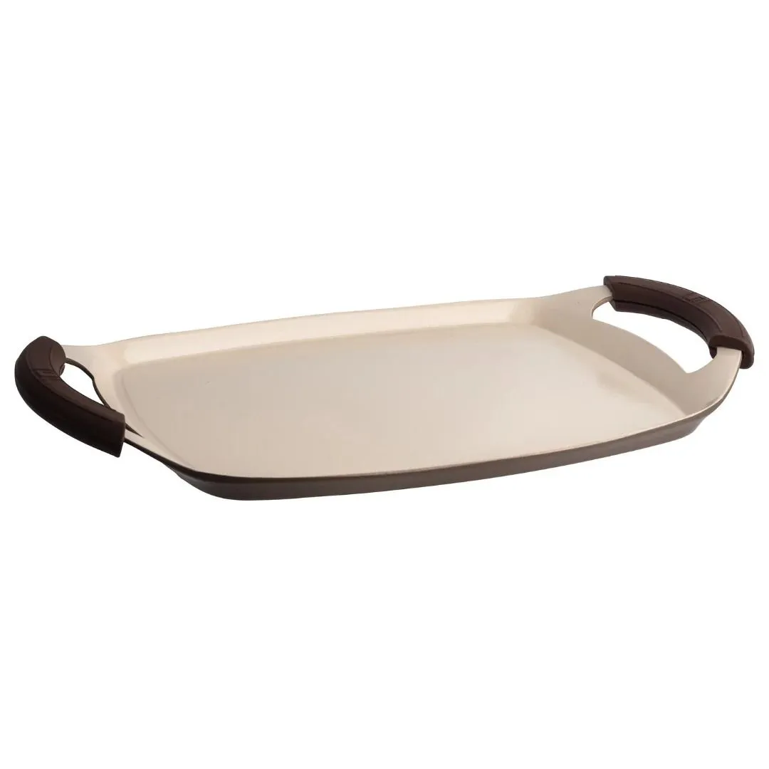 Double Handle Non-Stick Grill Tray Flat Griddle Pan