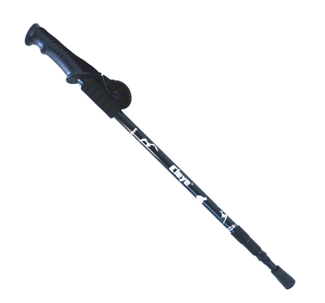 Hiking Stick Trekking Pole Ultra Light Aluminium Extendable - Black