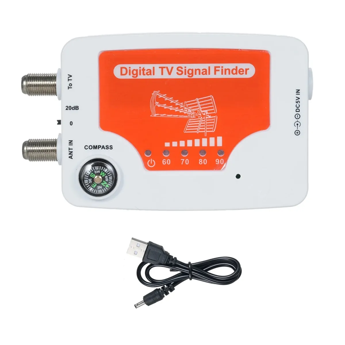 TF-02 Digital TV Signal Finder TV Antenna Signal Strength Meter