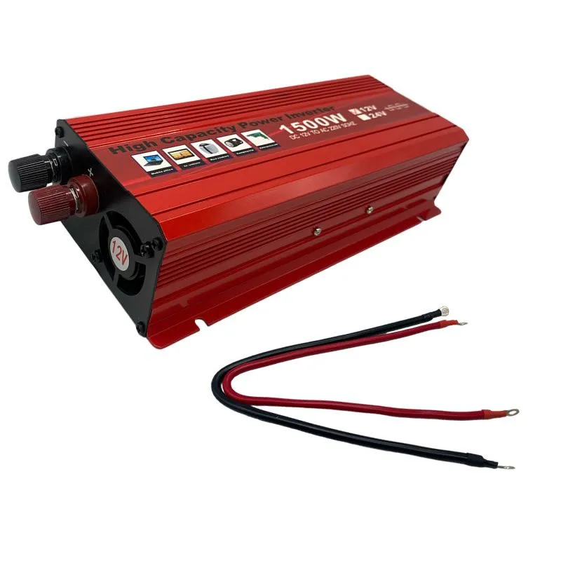 Portable 12V High Capacity 1500W Power Inverter