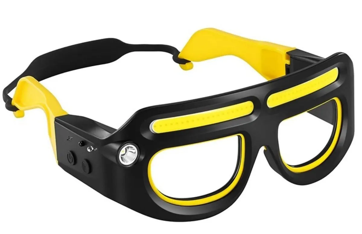 Rechargeable LED Headlight Glasses with Motion Sensor