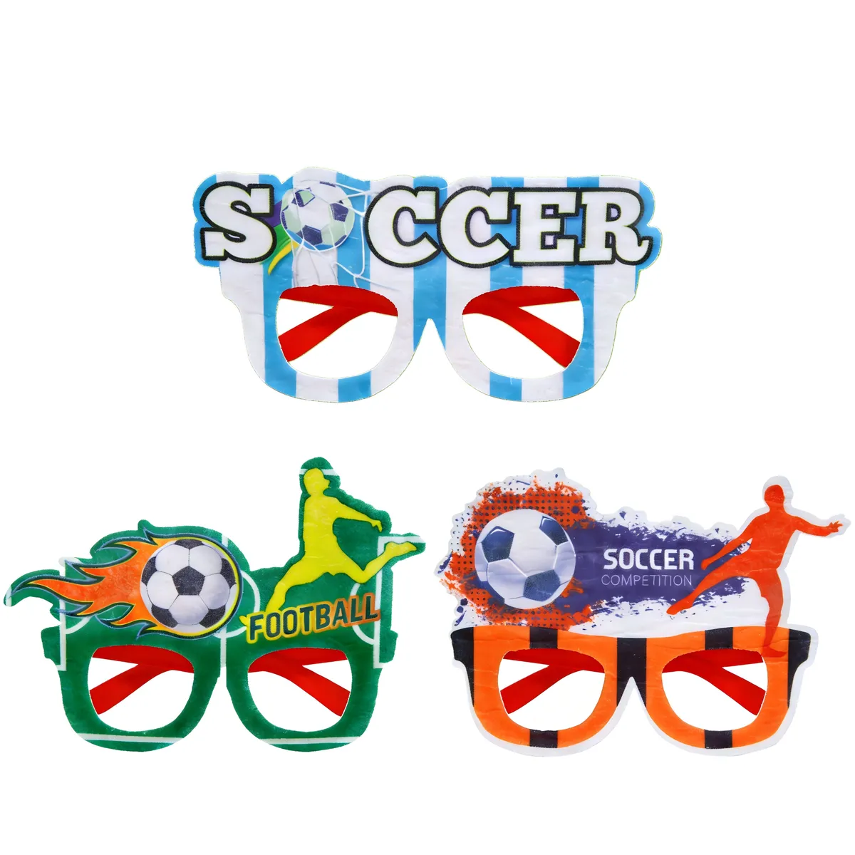 Photographic props for the World Cup fans' cheering party - eyeglass frames - Blue