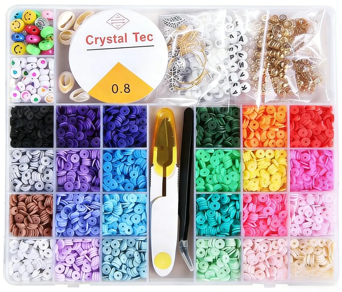 Clay Beads And Charms Kit For Jewellery Making