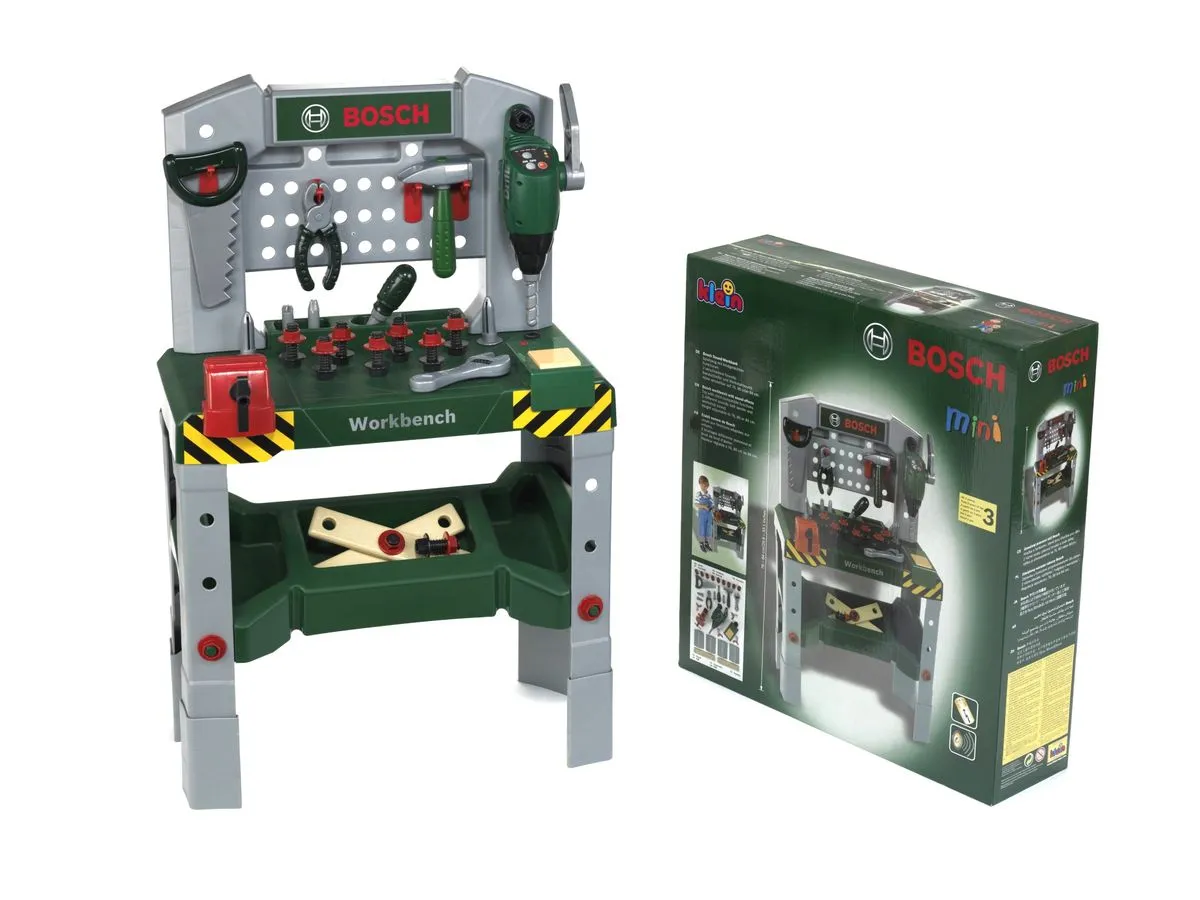 Klein Toys Bosch Workbench With Sound & Adjustable Height