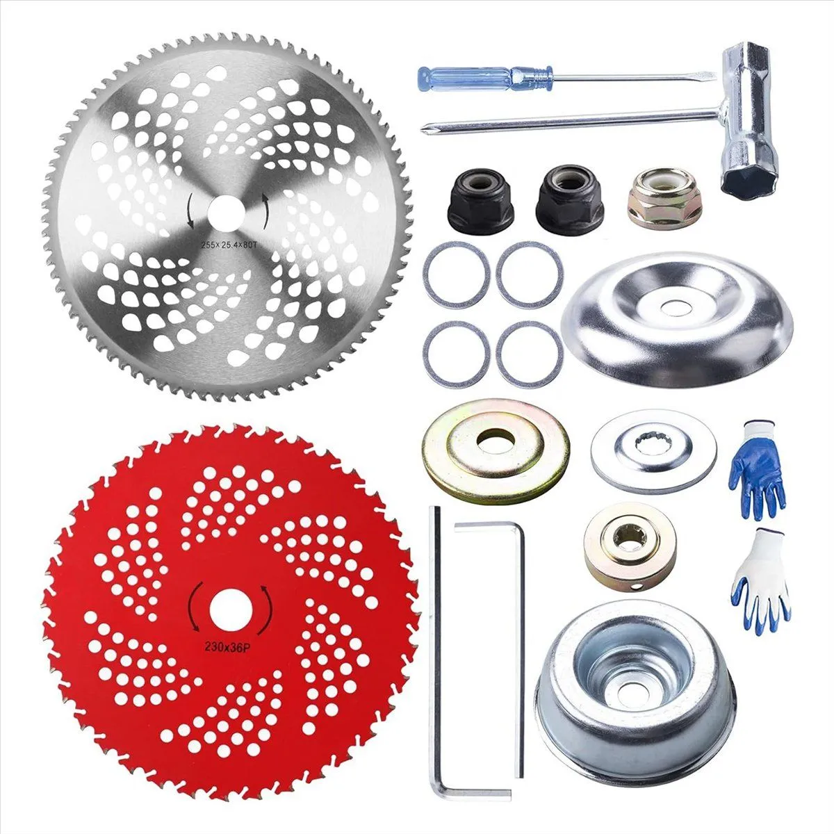 Brush Cutter Trimmer Blades Carbide Tipped Blades Compatible with Universal