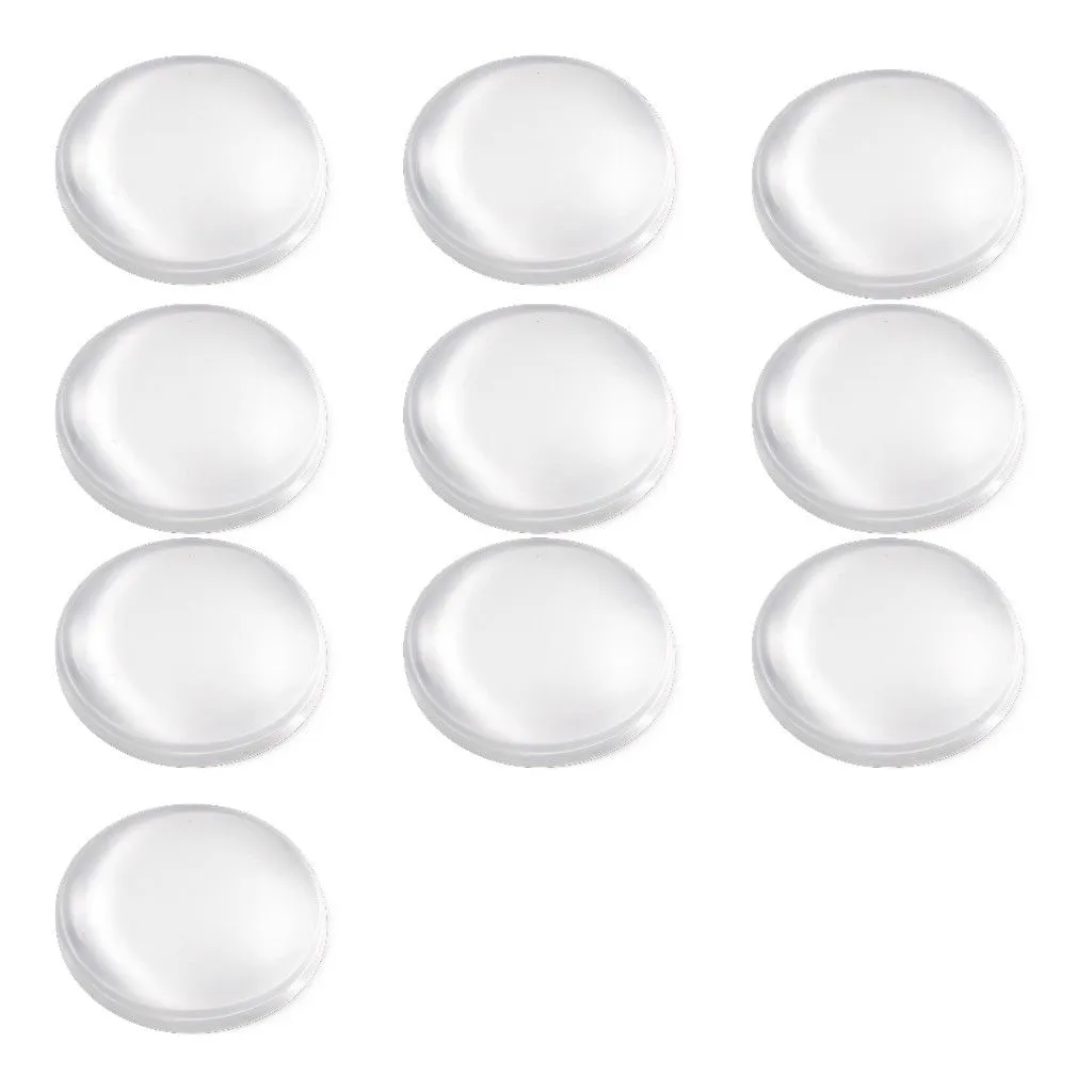 10 Pack - Silicone Door Handle Anti-Collision Pad - Transparent
